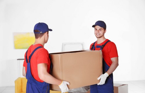 Removal van service preparing for a move in St Johns Wood