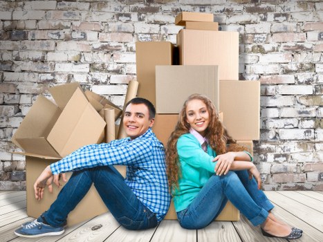Careful loading of business equipment during a St Johns Wood relocation
