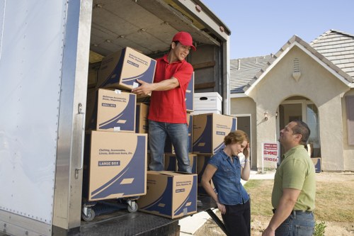 Professional moving truck used for furniture and boxes in St Johns Wood