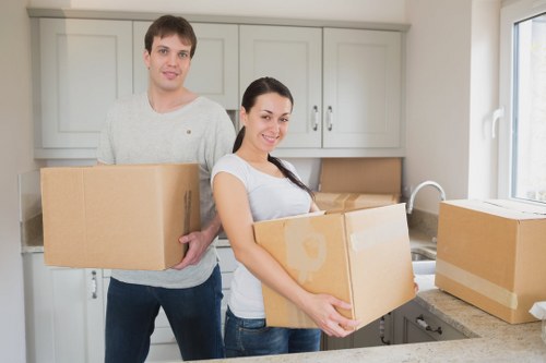 Professional packing materials used for an office move in St Johns Wood